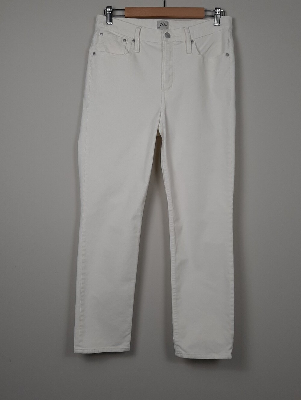 J. Crew Vintage Straight Cream Corduroy Pants Size 30
